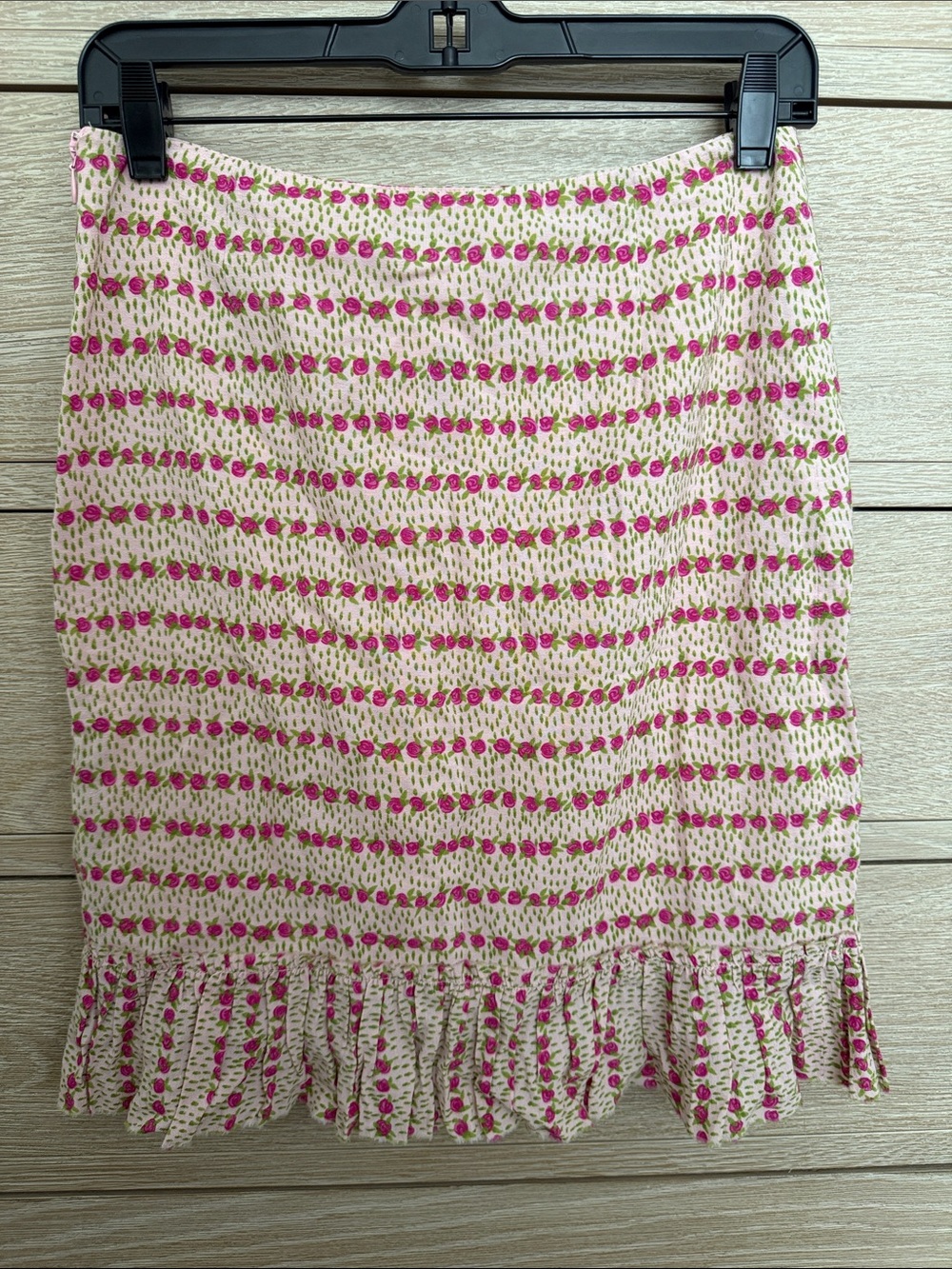 Moschino Pink Skirt with Pink Floral Print-8